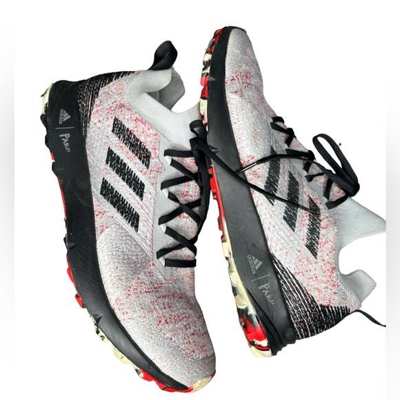 Adidas Terrex Two Parley RED/BLACK/GREY SNEAKERS FU7659 Men's Size 11.5 - Picture 2 of 4